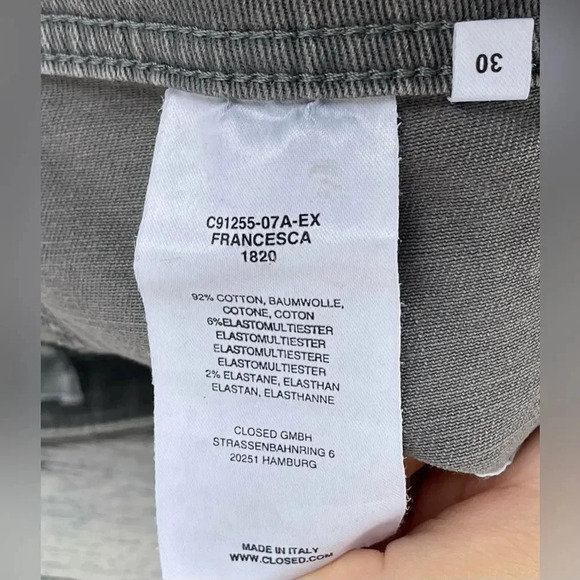 Closed  Francesca Moto Cropped  Jeans size 30 - Picture 9 of 11